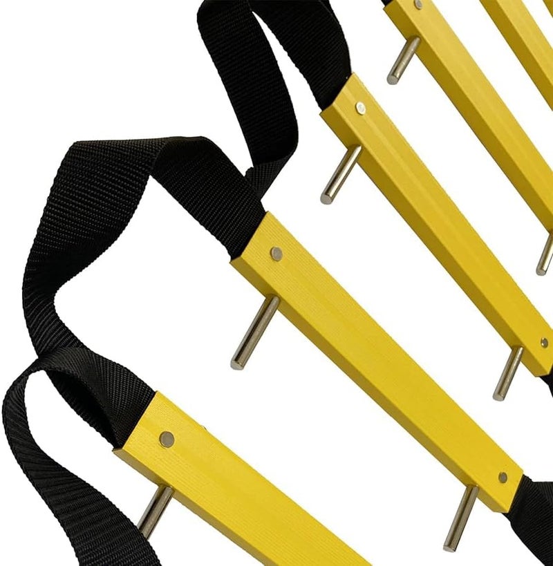 ISOP Fire Rescue Ladder 2 Story 13 Foot with Mounting Anchors | Retractable Ladder for 2 Story Homes | Compact & Portable | Hanging Rope Ladders Suitable for Balcony & Windows Escape - Certified - Image 3
